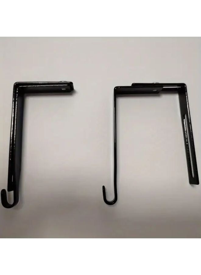 2pcs Heavy Duty Metal Over The Door Hooks For Clothes Bags Hats Keys Storage - Image 5