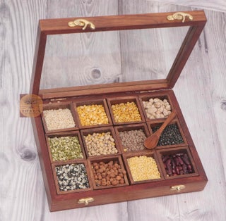 DELUX WOOD CARVER Wooden Handmade Spice Box With 12 Containers And A 1 Spoon Twelve Blends Masala Box Brown - pzsku/Z1587A5425E23BE01277DZ/45/1746562501/54c765b1-895b-4318-831e-9f28e65c7448