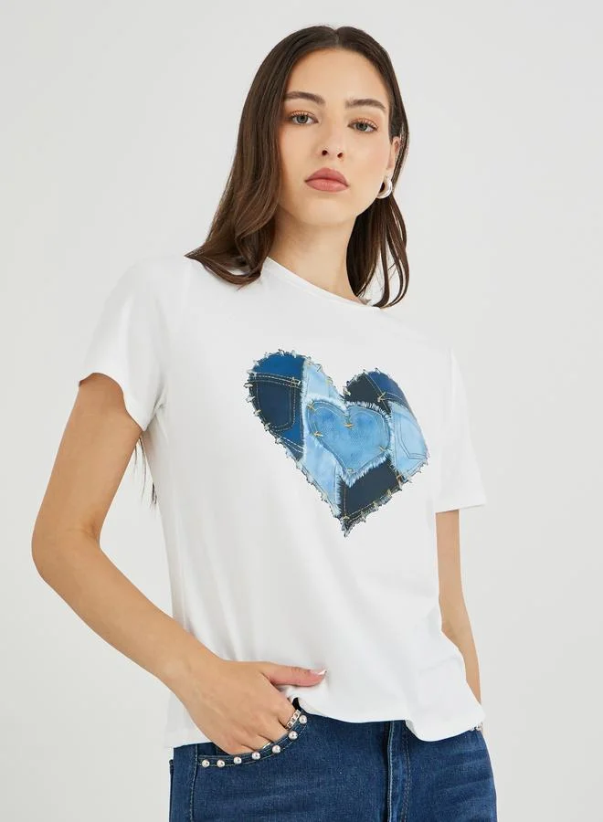 Take Two Take Two Graphic Print Short Sleeve T-Shirt