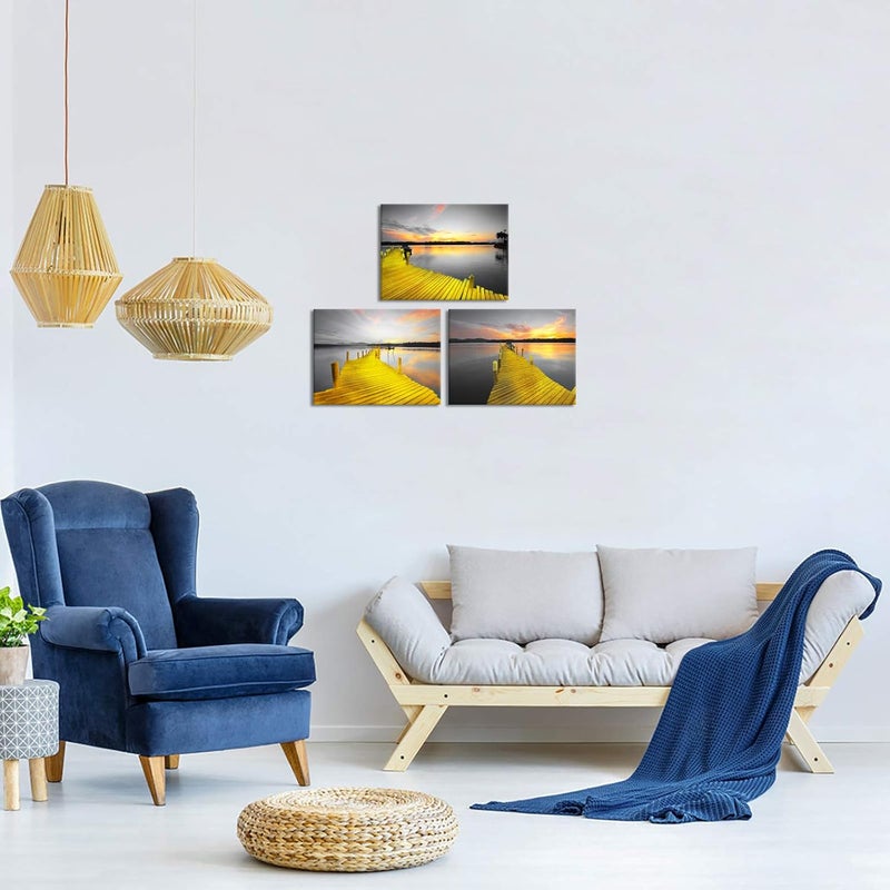 BPA Black and White Ocean Wall Art Set - Image 2