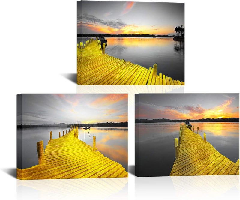 BPA Black and White Ocean Wall Art Set - Image 1