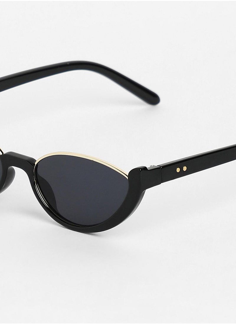 Haute Sauce - The Block Full Rim Cateye Sunglasses - Image 1