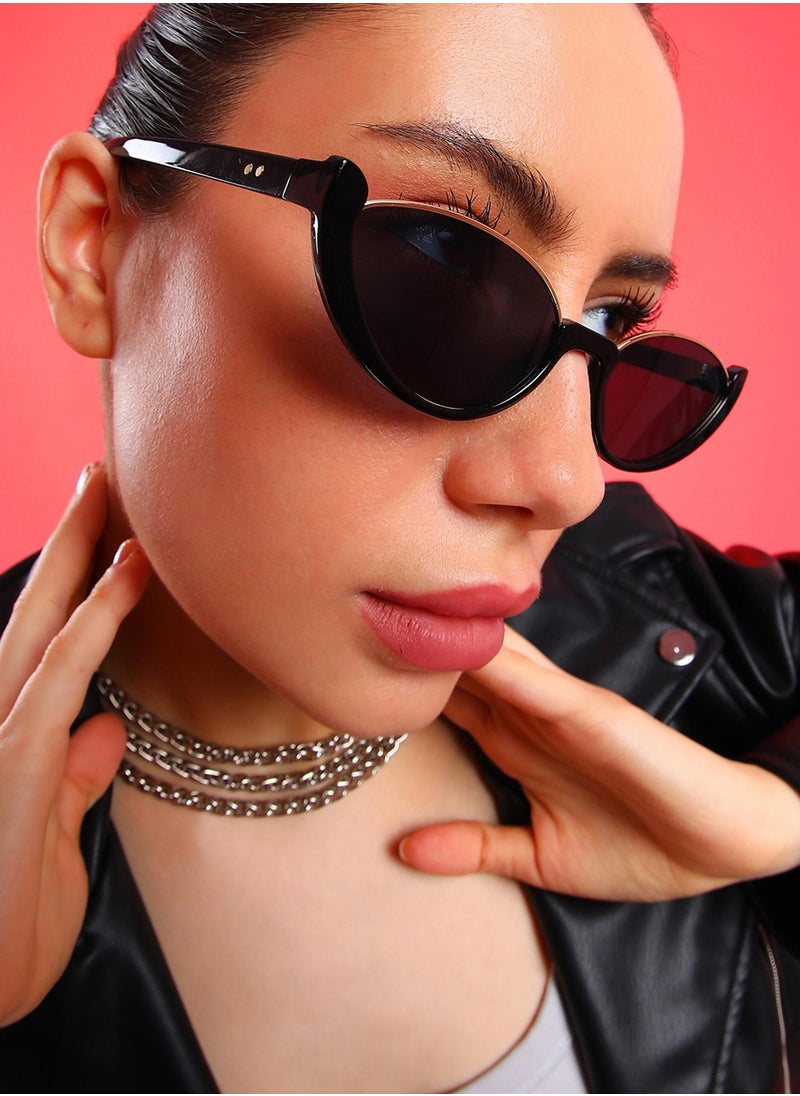 Haute Sauce - The Block Full Rim Cateye Sunglasses - Image 1