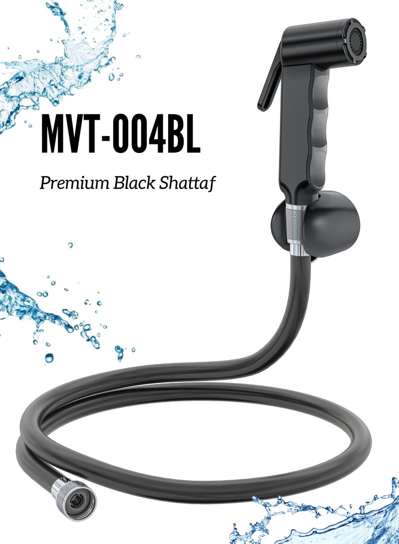 MAAT Premium Shattaf MVT-004BL | All-Black Hygiene Set | Sleek Turkish Design - Image 1