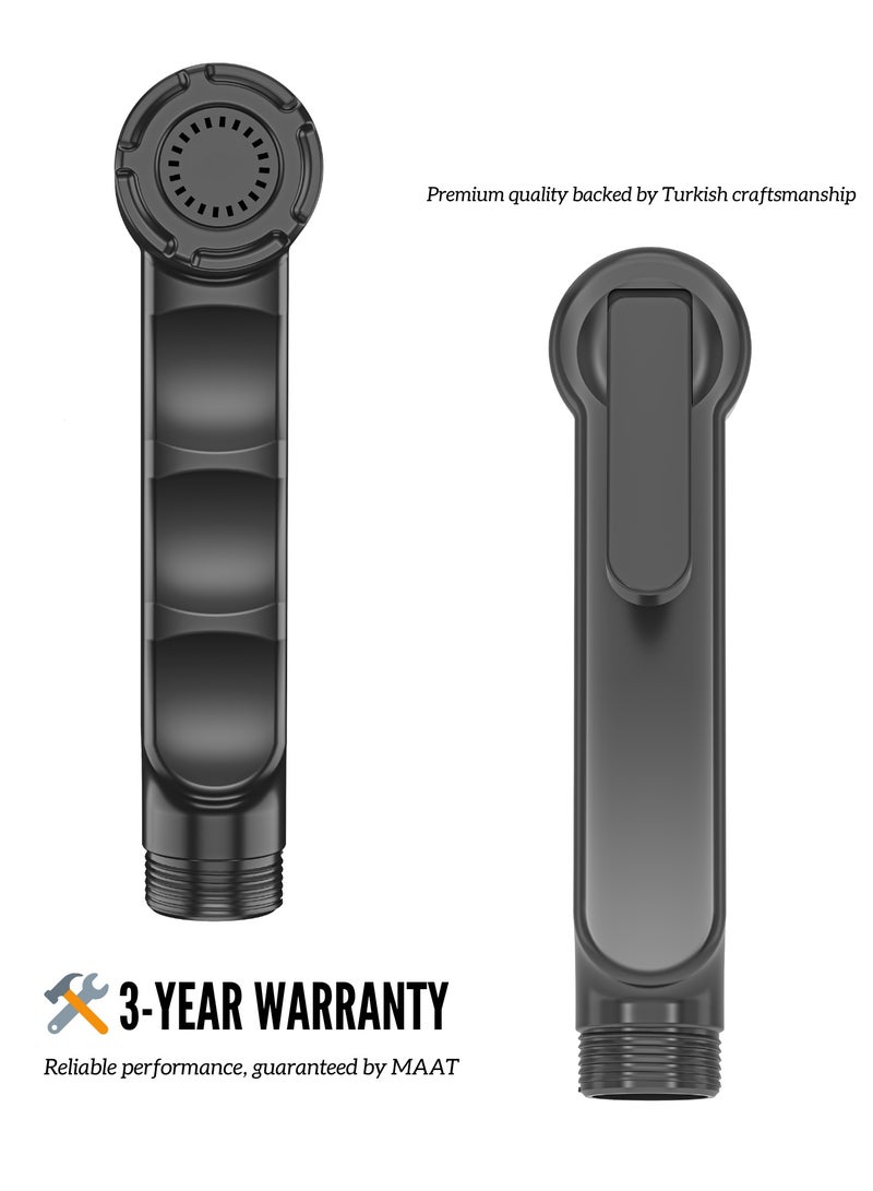 MAAT Premium Shattaf MVT-004BL | All-Black Hygiene Set | Sleek Turkish Design - Image 4