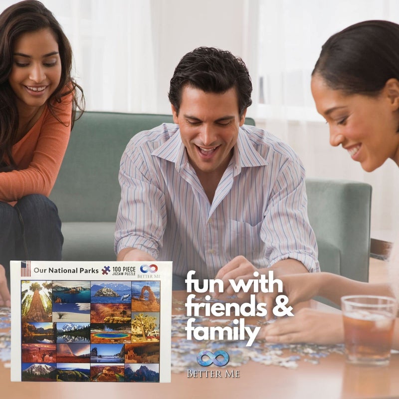 Better Me Our National Parks 100-Piece Jigsaw Puzzle - Usa National Park Puzzles For Kids  Featuring Acadia  Yellowstone  Zion  Arches  Crater Lake  Mount Rainier & More (100 Pieces) - Image 5