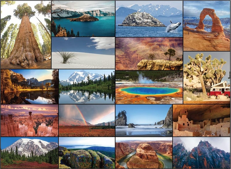 Better Me Our National Parks 100-Piece Jigsaw Puzzle - Usa National Park Puzzles For Kids  Featuring Acadia  Yellowstone  Zion  Arches  Crater Lake  Mount Rainier & More (100 Pieces) - Image 1