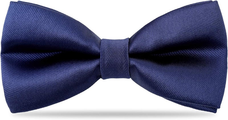 Kajeer Kids Bow Tie, Boy Bow Ties Pre-tied Silk 100% Classic Solid Adjustable Girls Neck Bowtie for Wedding Party - Image 1