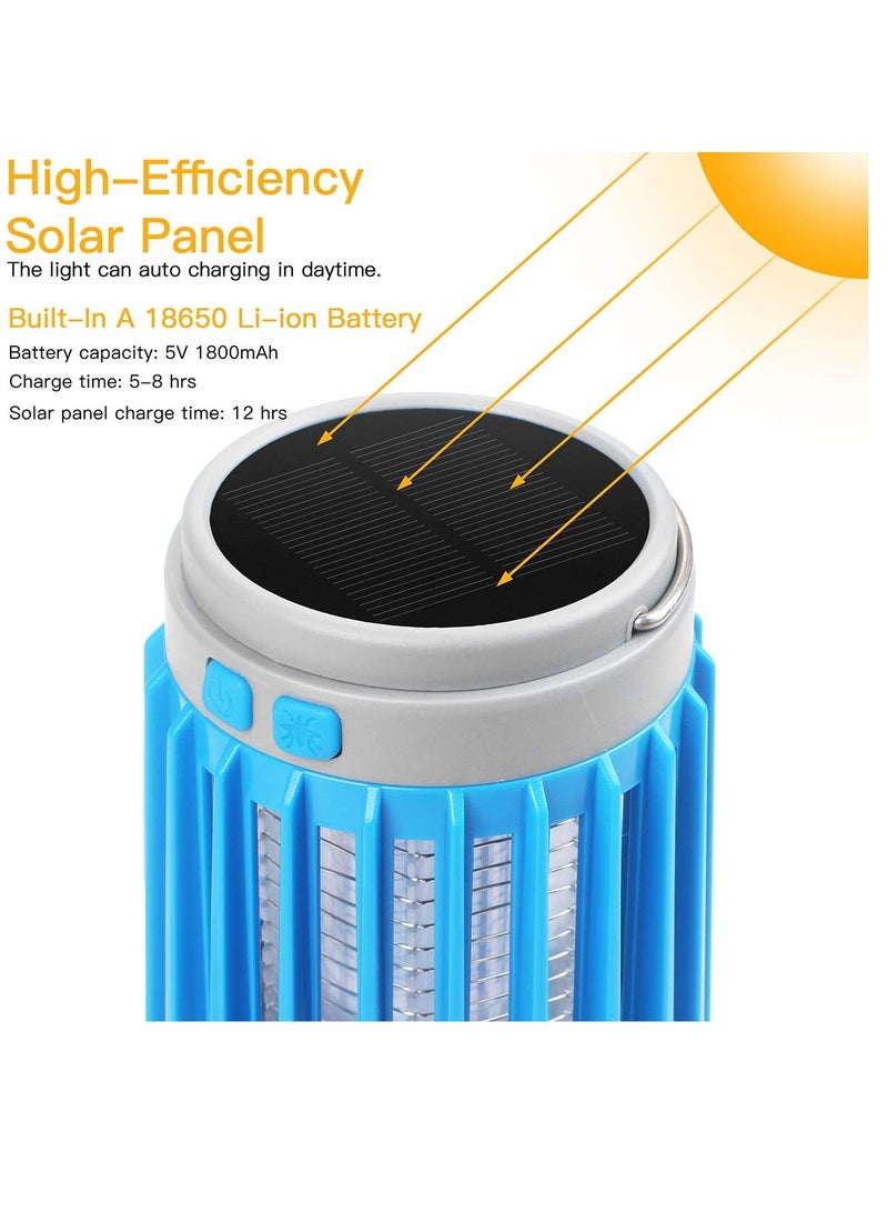 Generic Portable Mini Mosquitoes Killer Lamp, Camping Lantern Bug Zapper, 1800mAh Rechargeable Camping Light Lantern, 8H lighting, USB No Noise Electric Fly Killer Light, IPX4 Waterproof for Outdoor & Indoor  - Image 2