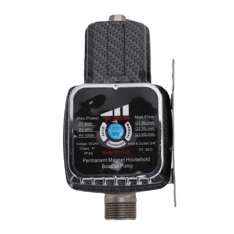 Common Water Pressure Pump 100W Brushless Motor 36 2PSI 3 Gears Auto Manual Mode Shower Adapter - Image 2