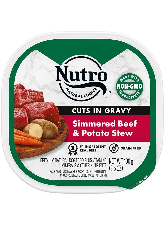 Nutro Adult Natural Grain Free Wet Dog Food Cuts In Gravy Tender Chicken, Sweet Potato & Pea Stew Recipe, 3.5 Oz. Trays (Pack Of 24) - Image 1