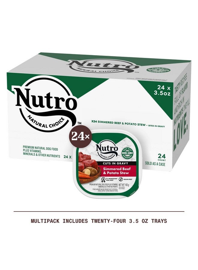 Nutro Adult Natural Grain Free Wet Dog Food Cuts In Gravy Tender Chicken, Sweet Potato & Pea Stew Recipe, 3.5 Oz. Trays (Pack Of 24) - Image 2