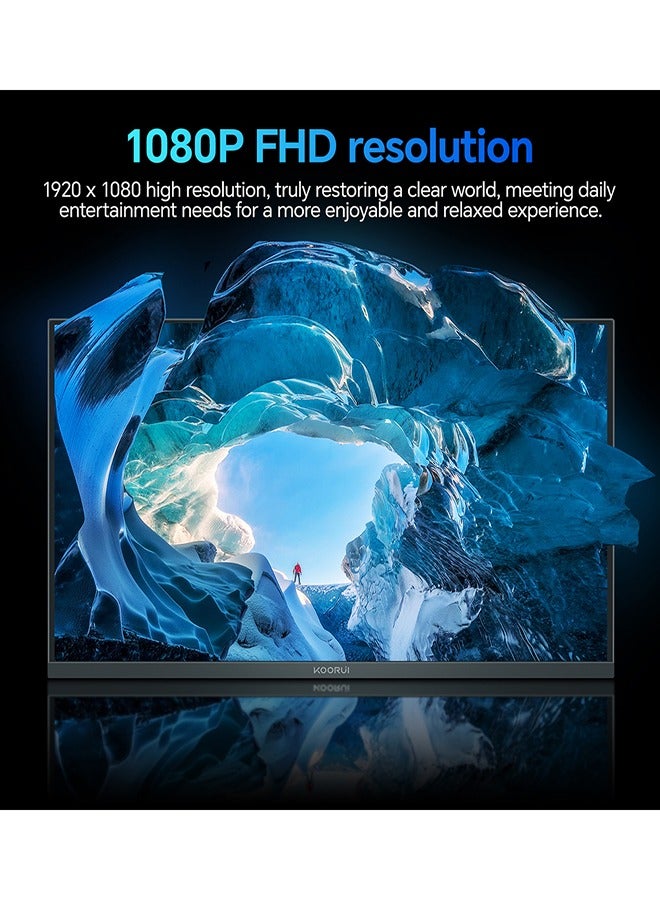 KOORUI KOORUI 22-Inch Full HD Monitor 1920 x 1080, Ultra-thin design, 100Hz 99% sRGB, Adaptive Sync, VESA Mountable, Tilt Adjustable, Eye protection, HDMI and VGA, E2212F  - Image 4