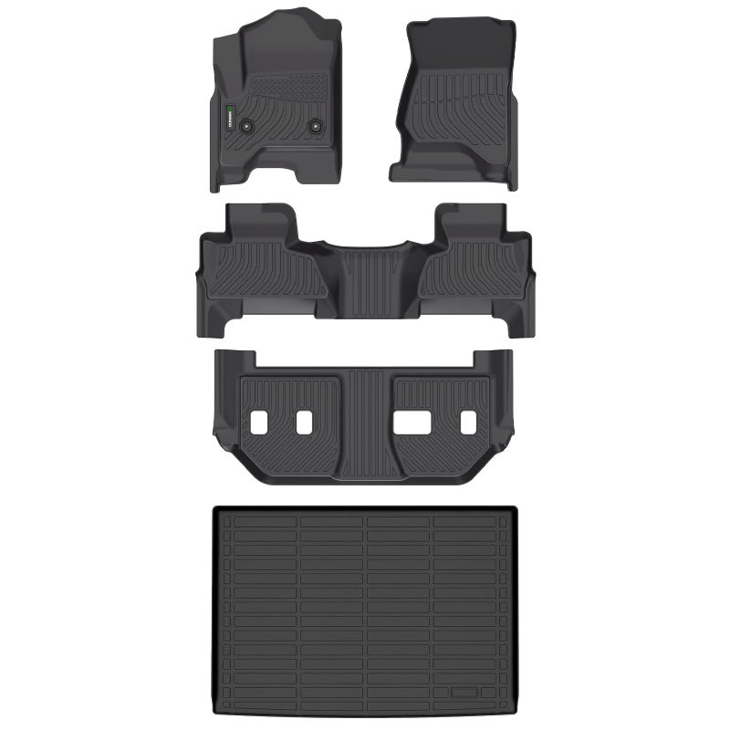 ANBINGOFit for Hyundai Kona Electric Floor Mats EV Only 20192023 for Hyundai Kona Electric Car Mats All Weather Mats for Kona EV TPE Car Mat Rugs for Kona Rubber Trunk Carpet