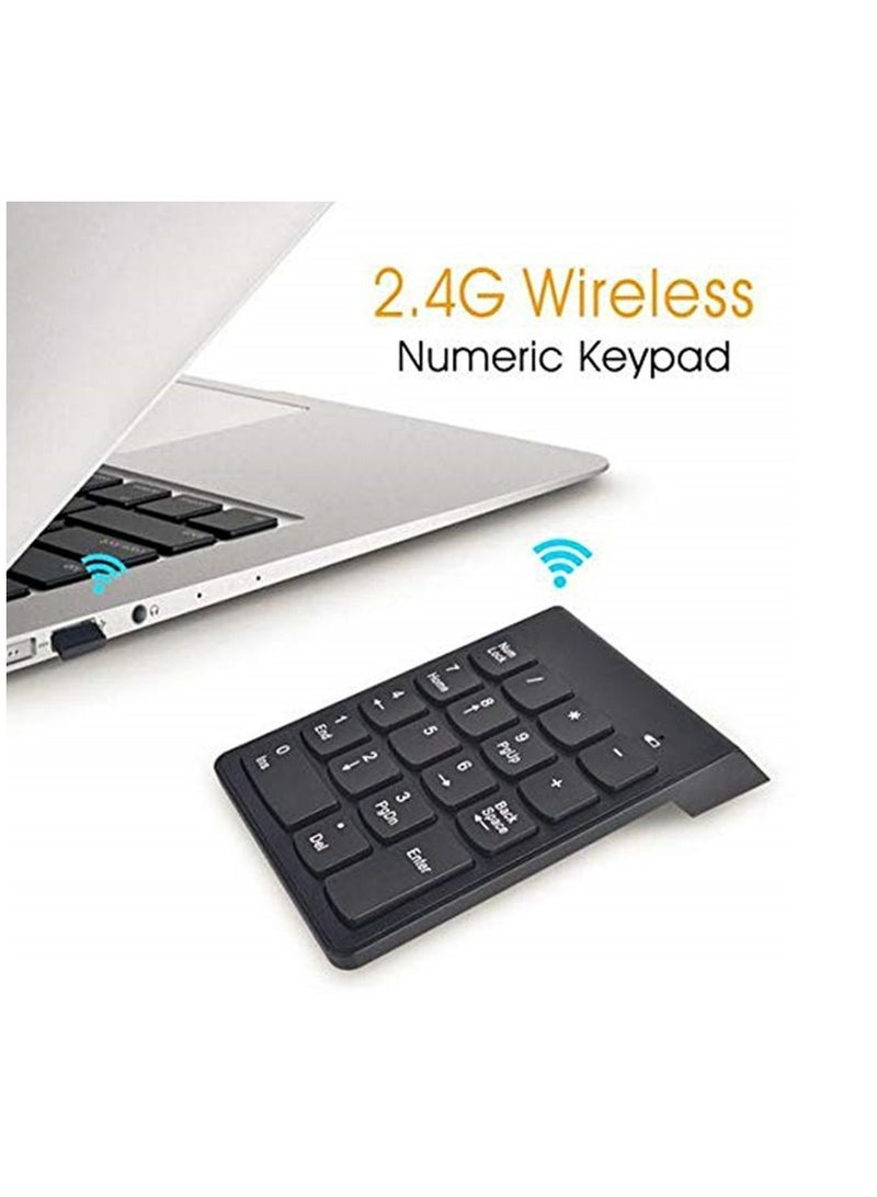 لوحة مفاتيح رقمية صغيرة 18 Keys لوحة مفاتيح رقمية 2.4G USB لوحة مفاتيح لاسلكية Numpad لأجهزة الكمبيوتر المحمول المتوافقة - Image 4