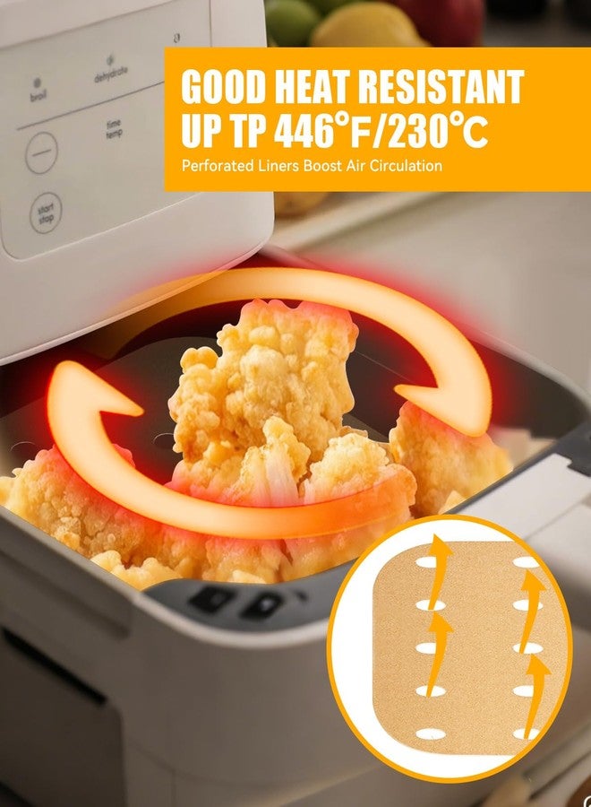 MMH 130PCS Air Fryer Paper Liners Perforated for bella 4Qt Slim Air Fryer(3.3lb Capacity), Rectangular Airfryer Disposable Parchment Paper Liner, Non-Stick Food-grade Air-Frier Accessories Free of Bleach - Image 5