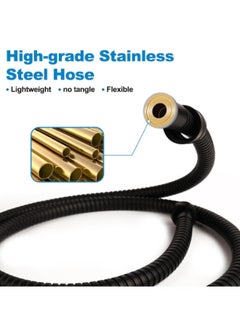 VOGMAX Handheld shower head, Shower head kit with high pressure and high flow even at low water pressure, Filter shower head with 1.5m hose, holder, rubber gasket and three filters  - Image 2