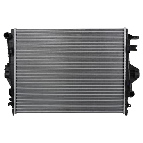 TRQ Radiator Assembly Aluminum Core Compatible with 11-18 Porsche Cayenne 11-17 Volkswagen Touareg - Image 1