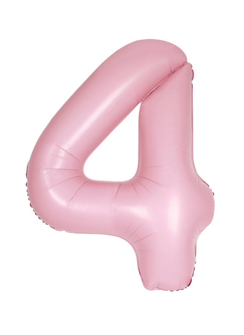 يونيك 34 "بالون رقائق وردي جميل غير لامع رقم 4 - Image 1