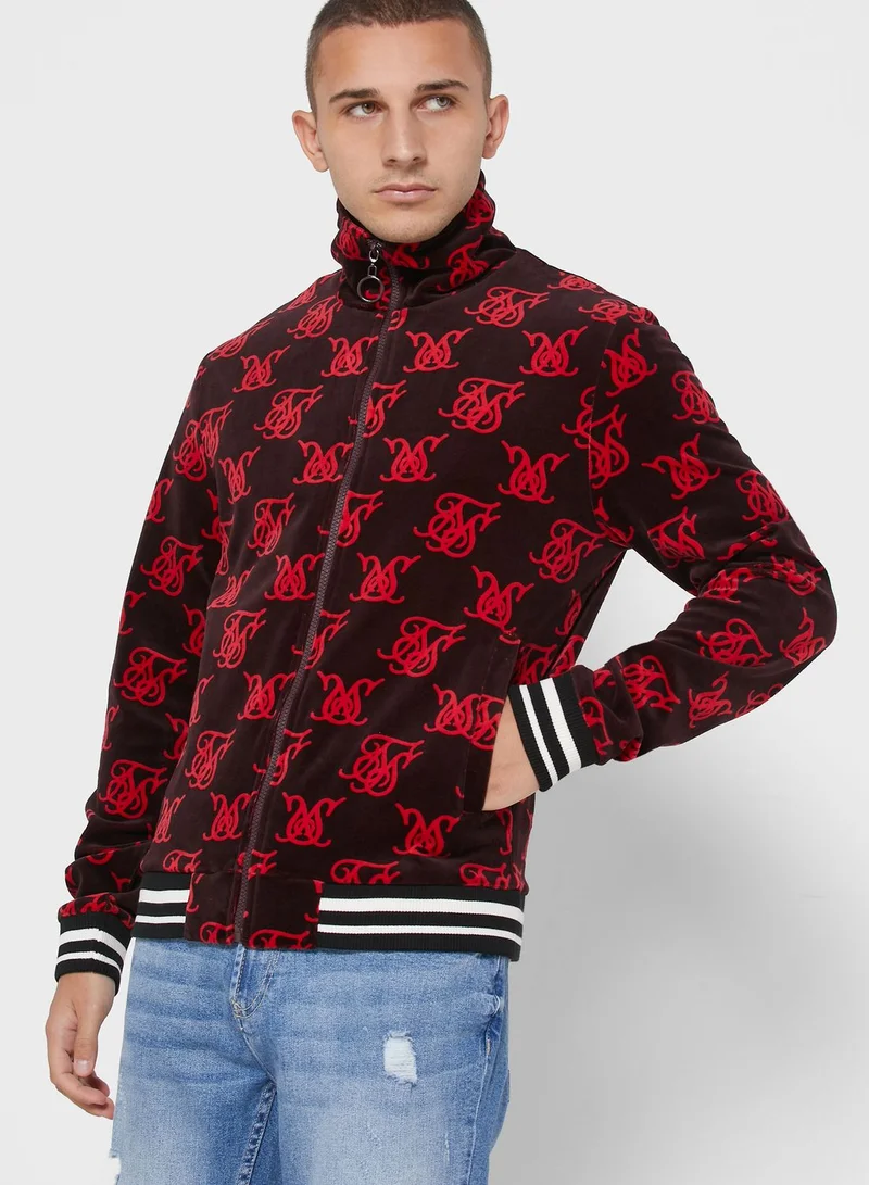 SikSilk High Neck Bomber Jacket