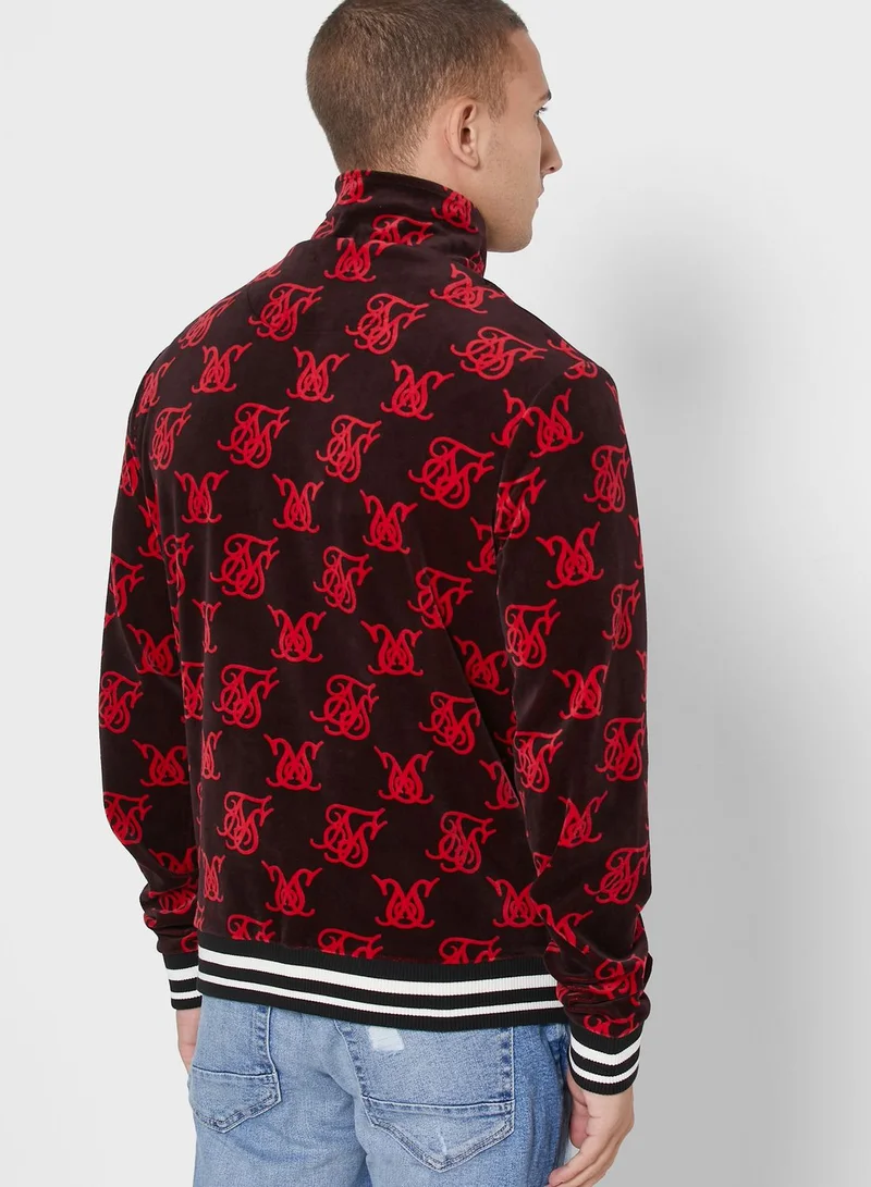 SikSilk High Neck Bomber Jacket