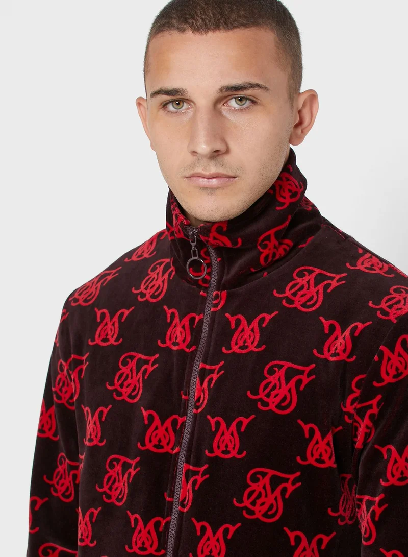 SikSilk High Neck Bomber Jacket