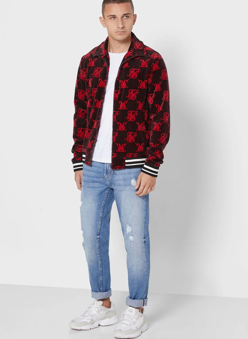 SikSilk High Neck Bomber Jacket