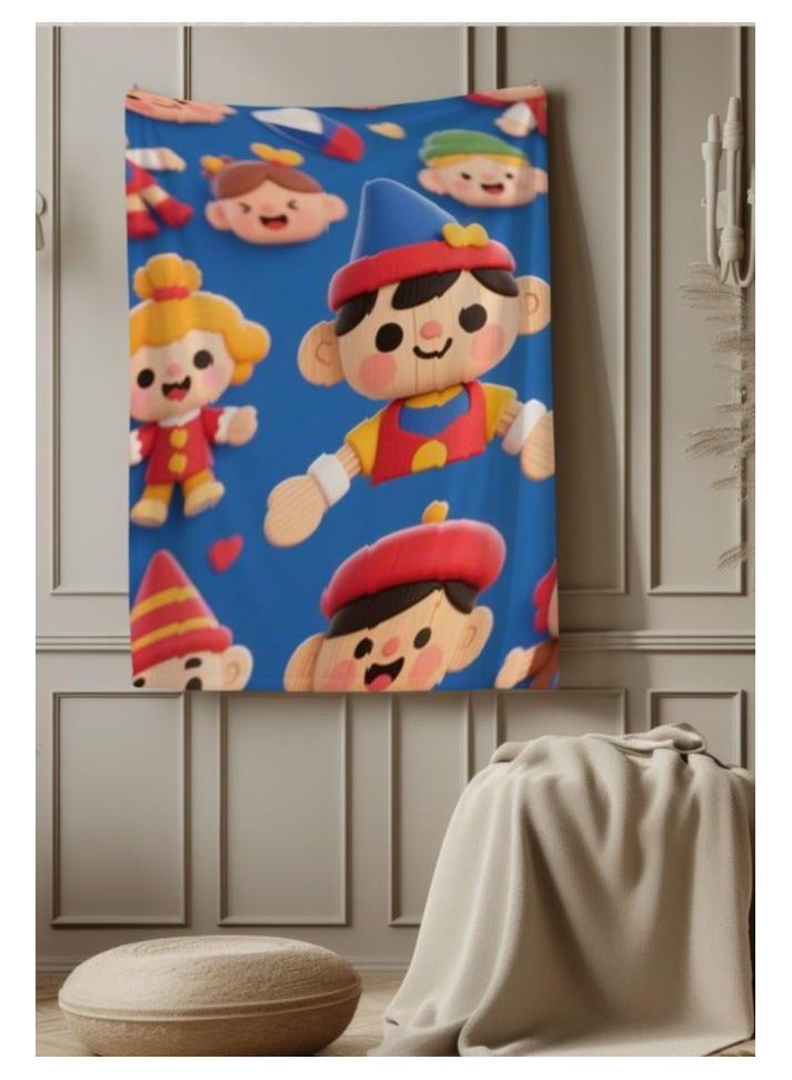 عام بطانية رقيقة من الفانيلا الكرتونية للأطفال أو الطلاب (دافئة ومريحة ومناسبة للنوم والألعاب) 100 سم * 150 سم - 39 - Image 3