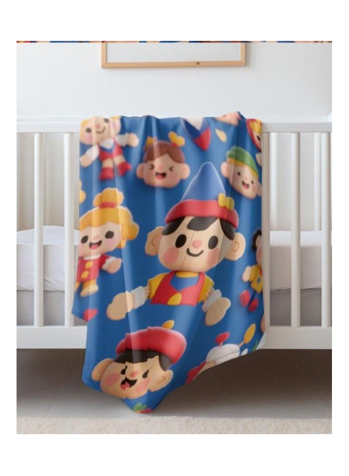 عام بطانية رقيقة من الفانيلا الكرتونية للأطفال أو الطلاب (دافئة ومريحة ومناسبة للنوم والألعاب) 100 سم * 150 سم - 39 - Image 4