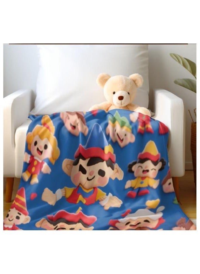 عام بطانية رقيقة من الفانيلا الكرتونية للأطفال أو الطلاب (دافئة ومريحة ومناسبة للنوم والألعاب) 100 سم * 150 سم - 39 - Image 5