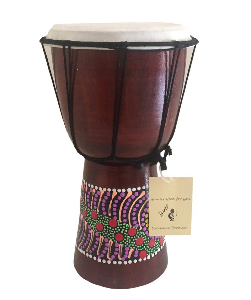 Djembe Drum Bongo Congo African Wood Drum MED SIZE 12 High Professional Sound NOT MADE IN CHINA Painted