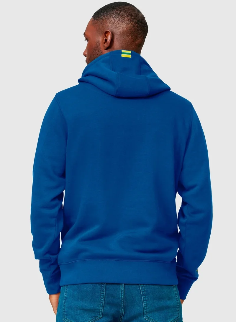 Ayrton Senna Ayrton Senna Collection Logo Hoodie