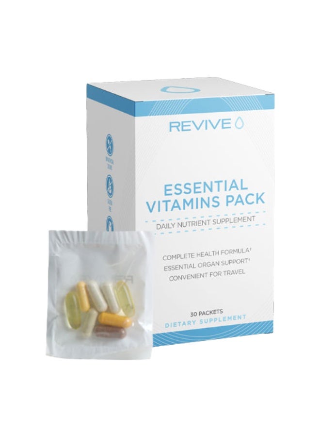 ريفايف إسينشال فيتامين - تركيبة يومية لدعم المناعة وصحة القلب والأحماض الدهنية الأساسية - 30 كبسولة هلامية - Image 1
