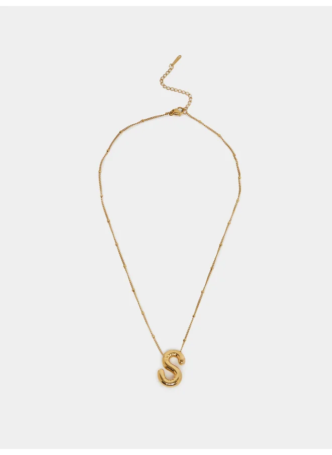 ستايلي Styli Initial S Pendant Necklace