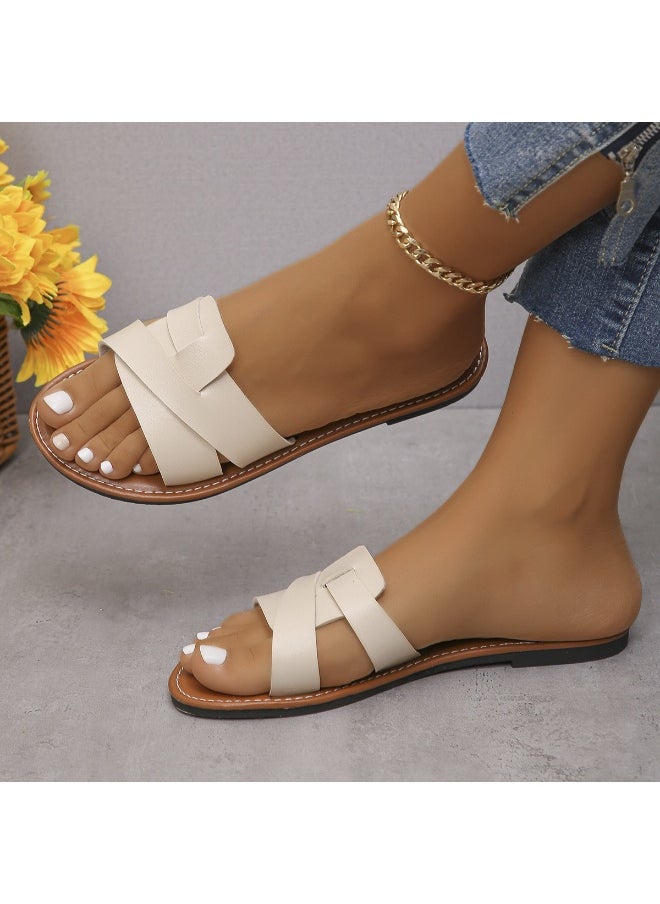 Rup Art Women’s Flat Babouche Sandals – Lightweight Beach Slippers, Comfortable Summer Footwear for Ladies  - Image 4