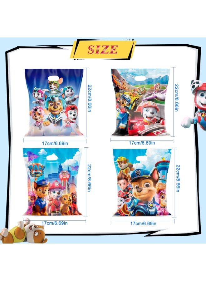 ILovhaprty Handheld Paw Patrol Party Favor Bags, 16 Pcs Paw Patrol Favor Bags for Birthday Parties Paw Patrol Favor Bags Paw Patrol Candy Bags, Paw Patrol Plastic Bags for Paw Patrol Party Decorations - Image 3