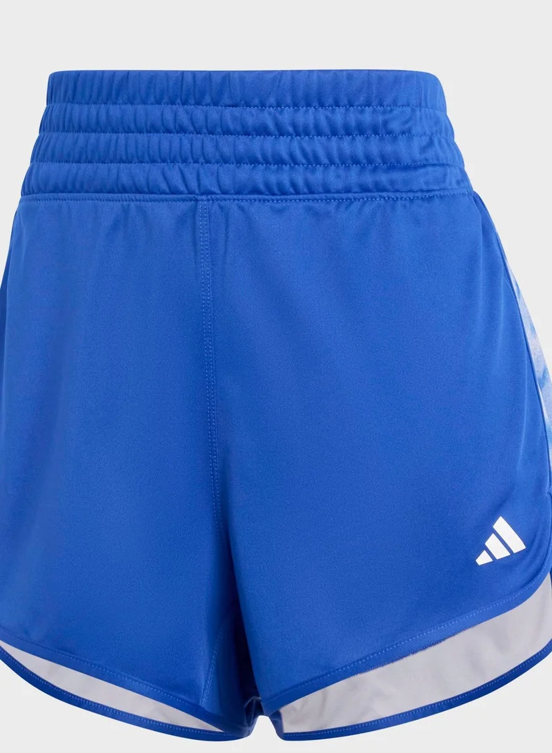adidas شورت Pacer Training Essentials Allover Print Flower Tie-Dye Knit