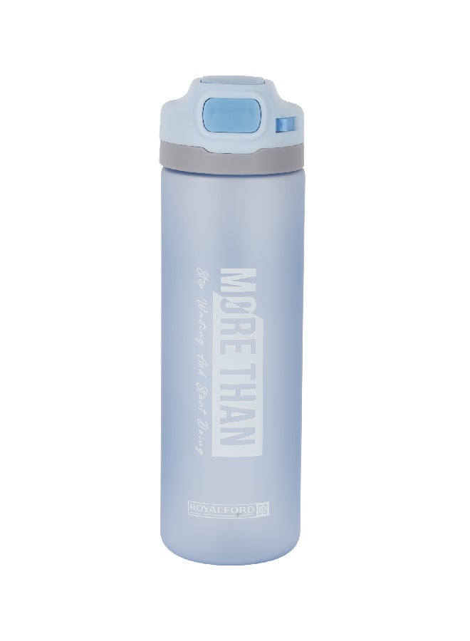 Royalford 630ml Water Bottle- RF11934 Transparent Plastic Bottle with Flip flop Lid and Secure Lock Assorted Colour - Image 4
