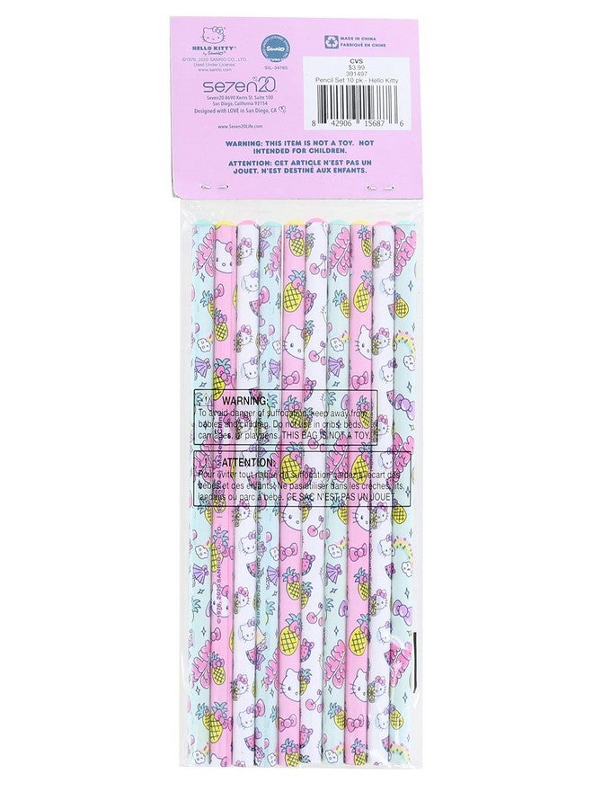 Seven20 Hello Kitty Fruit 10 Piece Pencil Set - Image 3
