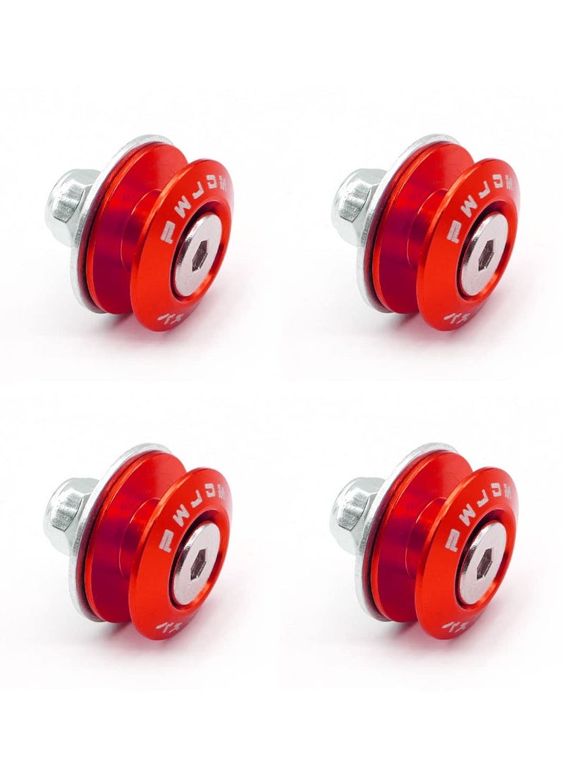 Generic Car Bumper Washer Aluminium Alloy JDM Bumper Washer/Bolt Engine Bay Dress Up Kit Quick Release Fastener  - Image 4
