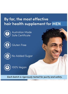 Man Matters Biotin Hair Gummies for Men | Strawberry Flavoured | Vitamin A, Vitamin C, Vitamin E & Zinc | Helps Reduce Hair Fall & Strengthen Nails | 100% Vegetarian | 60 Gummies - pzsku/Z1588B8CC7D1C562BEFA4Z/45/_/1737567391/f820ec97-f880-433c-8999-70f3bdcb7f35