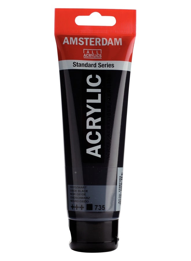 Amsterdam Standard Series Acrylic Tube 120ml Oxide Black 735 (17097352) - Image 2