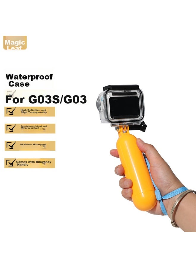Odd Leaves Qiyeh Waterproof Case Protective Cover Suitable For Insta Go3s Thumb Camera, Go 3s Action Camera Accessories, Underwater Diving Case, Instago3s Snorkeling - Image 1