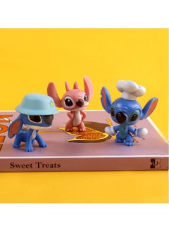 STITCH 10-Piece set of Stitch Doll Model Toy Cake Decorations Toys  - Image 4