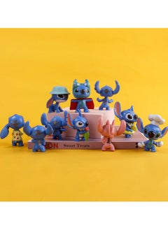 STITCH 10-Piece set of Stitch Doll Model Toy Cake Decorations Toys  - Image 2