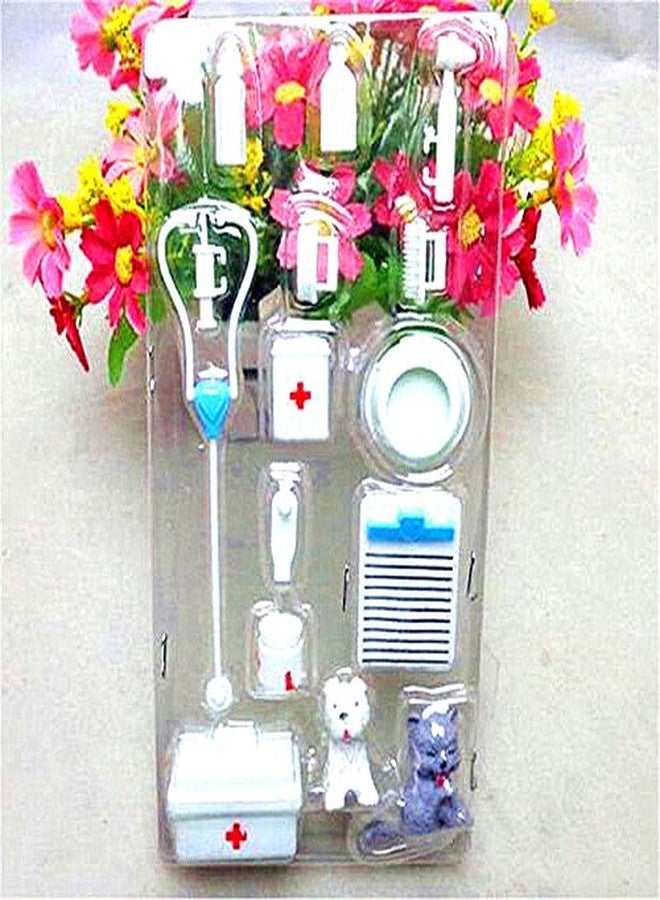 EatingBiting（R） 14Pcs Set Mini Dollhouse Miniatures Kids Doctor Medical Equipment Kit Doll Toys for Dolls Bear Dollhouse Miniatures, Kids Interest Intellectual Cultivated - Image 2