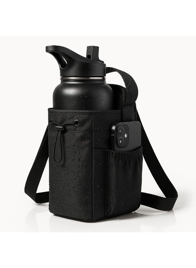 SportQ Magnetic Water Bottle Bag for Gym – Bottle Holder with Adjustable Shoulder Strap – Sports Bag for Phone & Keys – Strong Magnetic Attachment for Gym – Suitable for Workout & Travel - Image 3