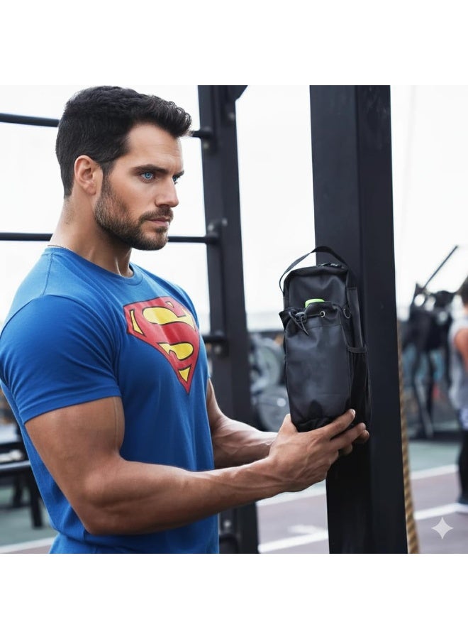 SportQ Magnetic Water Bottle Bag for Gym – Bottle Holder with Adjustable Shoulder Strap – Sports Bag for Phone & Keys – Strong Magnetic Attachment for Gym – Suitable for Workout & Travel - Image 4