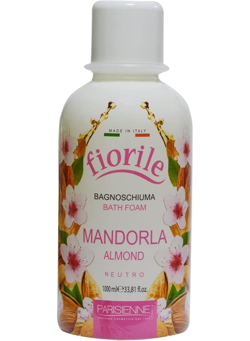 Parisienne Fiorile Almond Bath Foam Ph Neutral 1000 ML - Image 1