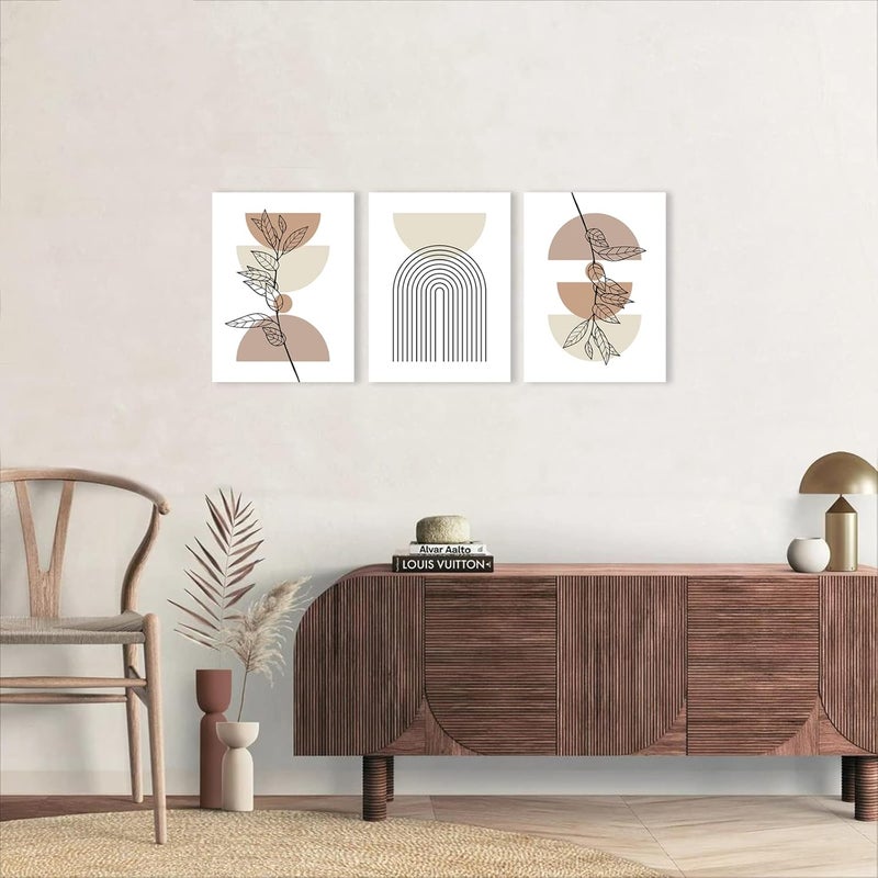 KBKBART مجموعة فنون الحائط البوهيمية البسيطة من 3 قطع - Image 5